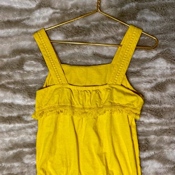 J. Crew Factory Yellow Tassel Tank - Picture 2 of 2